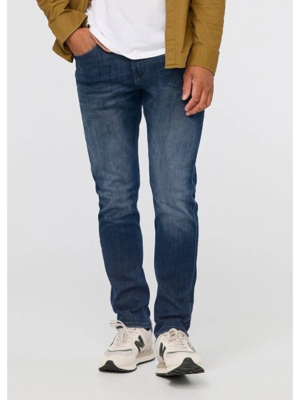 Duer DU/ER Jeans L2X Relaxed Taper Blue Denim Gusset Men's 32 32x32 Casual Denim
